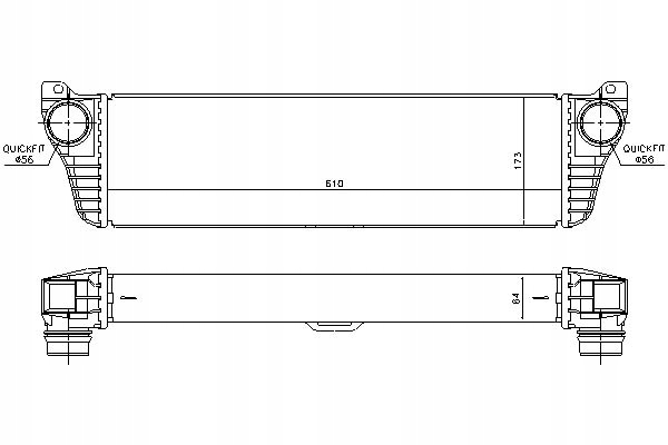 фото №14, Радіаторів інтеркулер nissens 96261