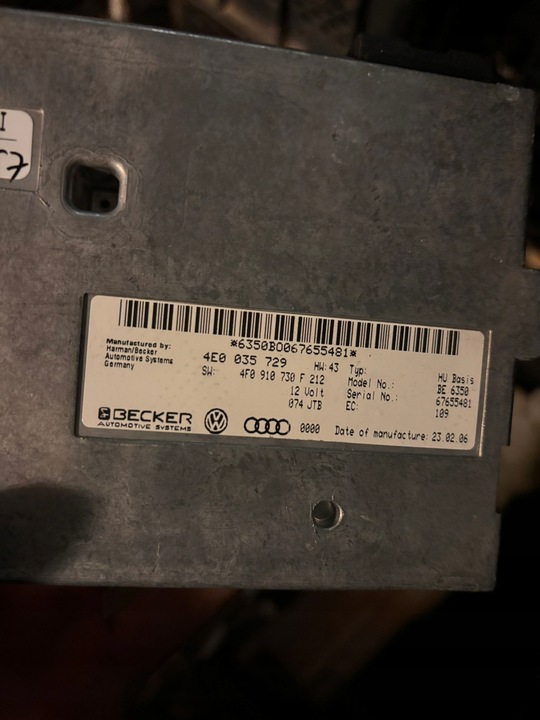 фото №6, Модуль керуюча mmi f, j audi a6 c6 4e0 035 729