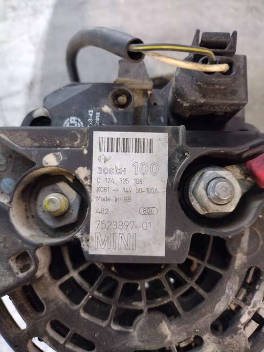 фото №6, Генератор 7523897 mini cooper 1.6 16v