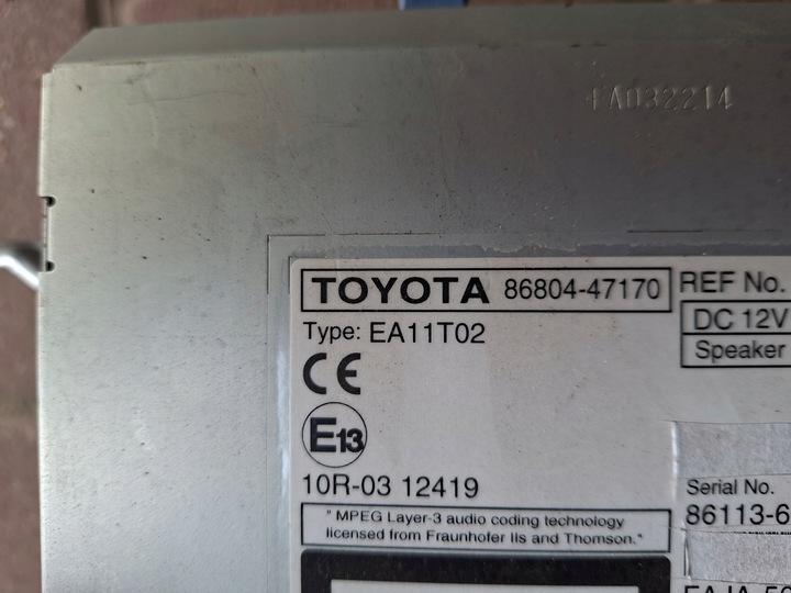 фото №7, Радио навигация jbl toyota prius plus 12-15r. 86804-47170