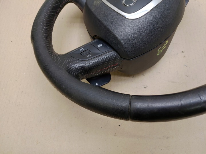 фото №5, Руль + подушка безопасности мультифункция кожа лепестки s-line audi a6 c6