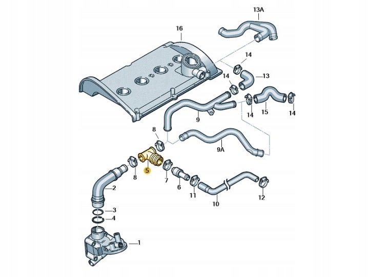 фото №8, Оригинальная корпус клапана seat skoda vw 06a103247