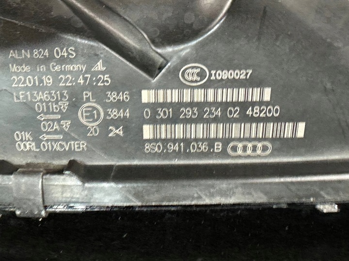 фото №9, Audi tt tts лампа полный led matrix правая перед передняя 8s0941036b