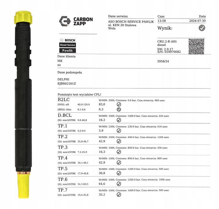 фото №2, Carnival 2.9 crdi форсунка форсунки ejbr02301z