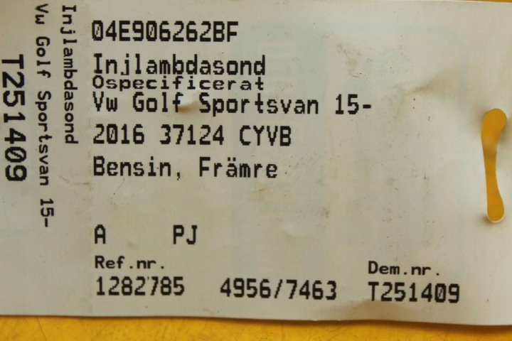 фото №11, Лямбда-зонд vw golf vii skoda seat audi 1.2 tsi 04e906262bf nr1349