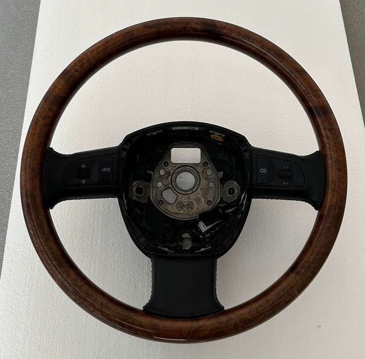 фото №1, Audi a6 c6 4f кермо дерев'яна шкіра оригінал