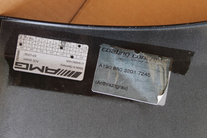 фото №12, Крило перед правий mercedes gt r s c gtr w190 190