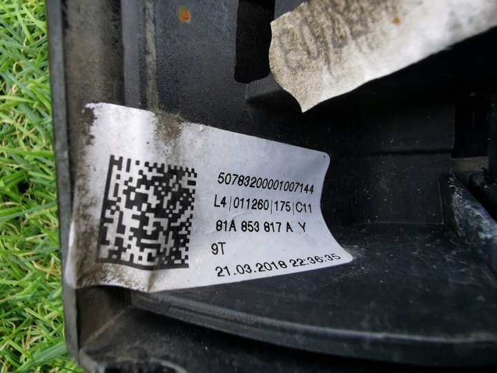 фото №11, Audi оригинальный номер 81a853817 a планка накладка крыльев левый зад