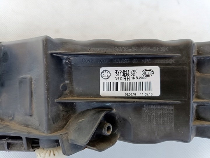 фото №5, Skoda superb 3v0 галоген правый 3v0941700