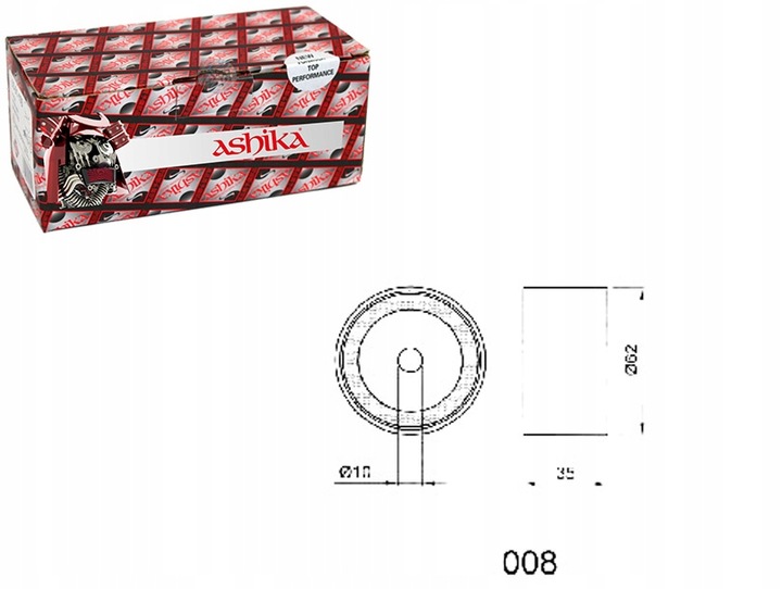 фото №1, Ashika 45-00-008 натягувач, стрічка розподільний вал