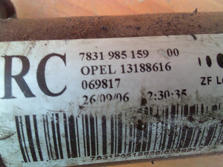 фото №16, Opel astra iii h zafira b трансмиссия рулевая zf 13292548 uh lux ok