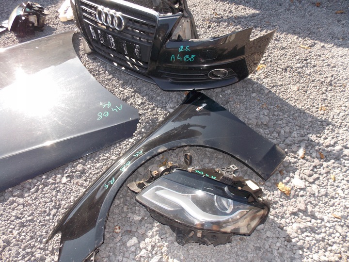 фото №5, Бампер капот крило комплект lama ксенон перед audi a4 b8 ly9b