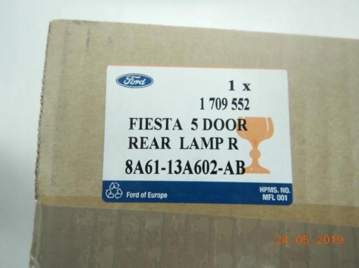 фото №8, Фара правая задняя зад ford fiesta 08-12 1709552