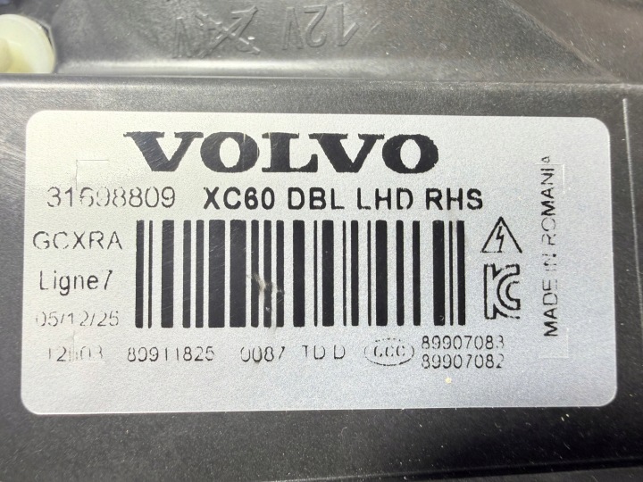 фото №11, Volvo xc60 фара лампы передние ксенон рестайлинг 2025 dbl 13-18
