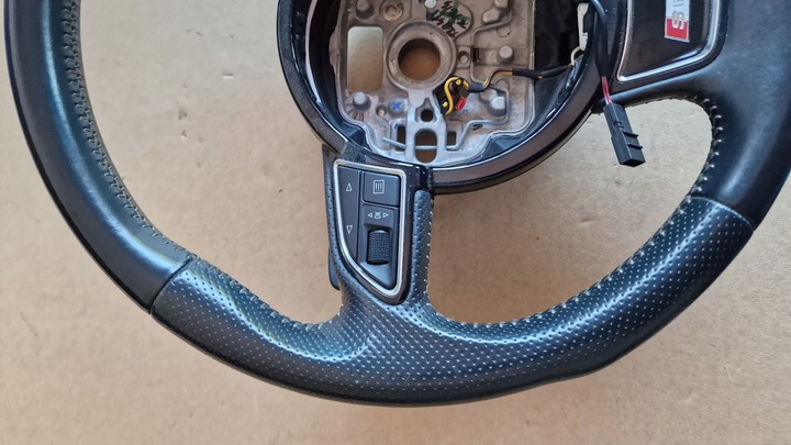 фото №5, Руль audi a6 c7 a7 s-line 4g0419091aa с подогревом подрулевые рычаги f1 мультифункция