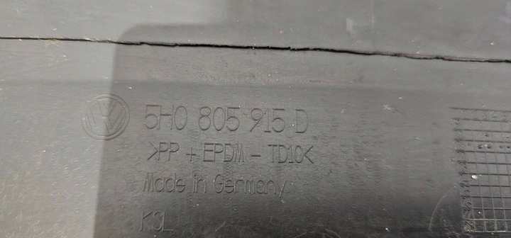 фото №12, Плита бампера передньої перед volkswagen golf viii 5h0805915d