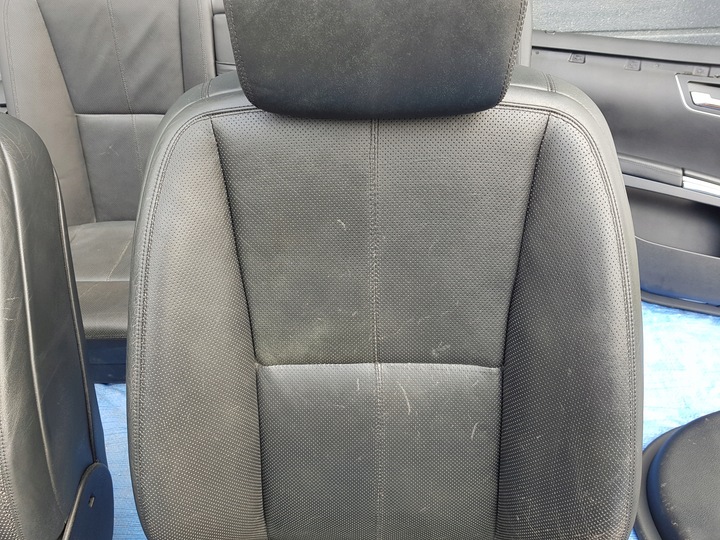 фото №11, Mercedes w221 сидіння вентильовані диван з підігрівом обшивки комплект шкіра