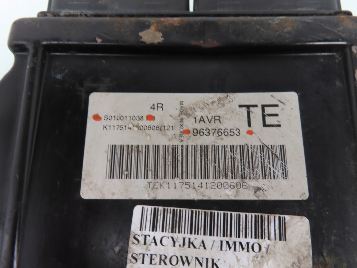 фото №5, Замок зажигания блок управления  chevrolet aveo t200 1.2 s010011038 96376653 96540559