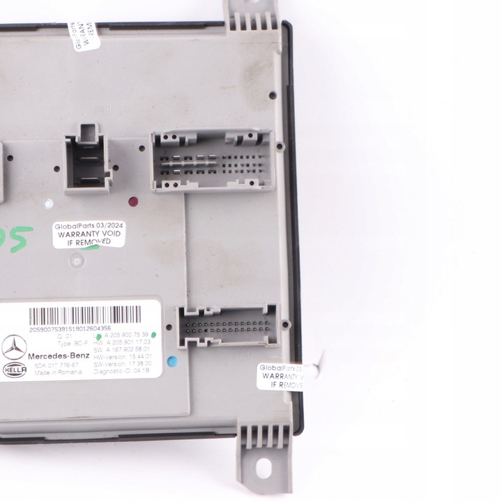 фото №3, Mercedes s205 модуль блок управления sam a2059007539