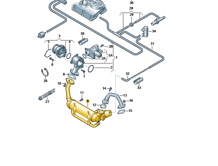 фото №1, Радіаторів системи рециркуляції вихлопних газів 03g131512ad