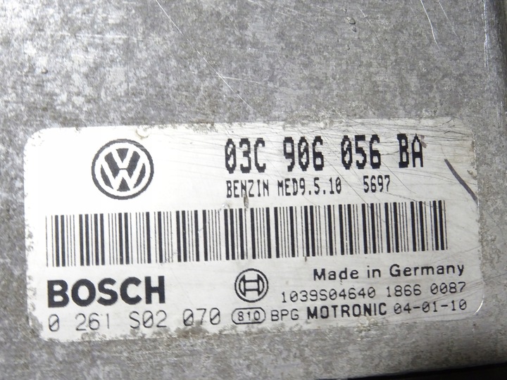 фото №10, Комп'ютер спідометр  набір vw golf v 5 1k0 1.6 fsi bag 190509 km 03c906056ba