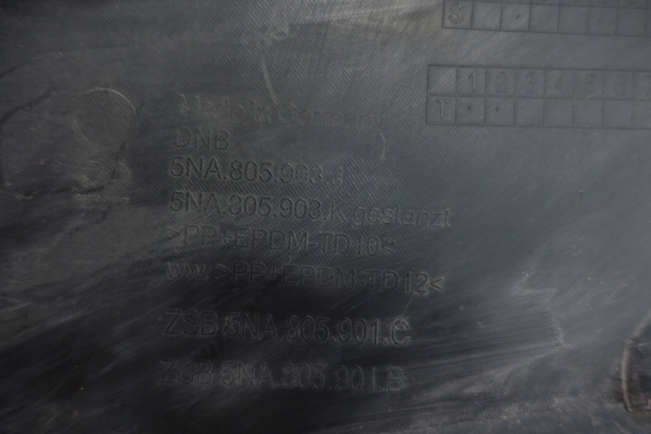 фото №14, Vw tiguan ii рестайлінг 2020- спойлер накладка бампера перед 5na805903j