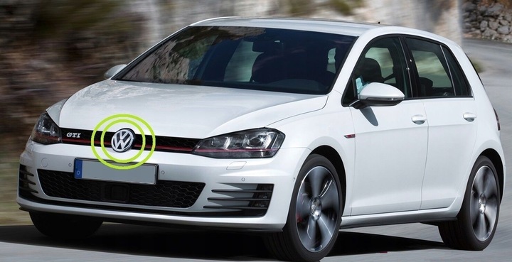 фото №6, Эмблема vw чёрный блеск хром golf вариант 2015 2017 оригинальный