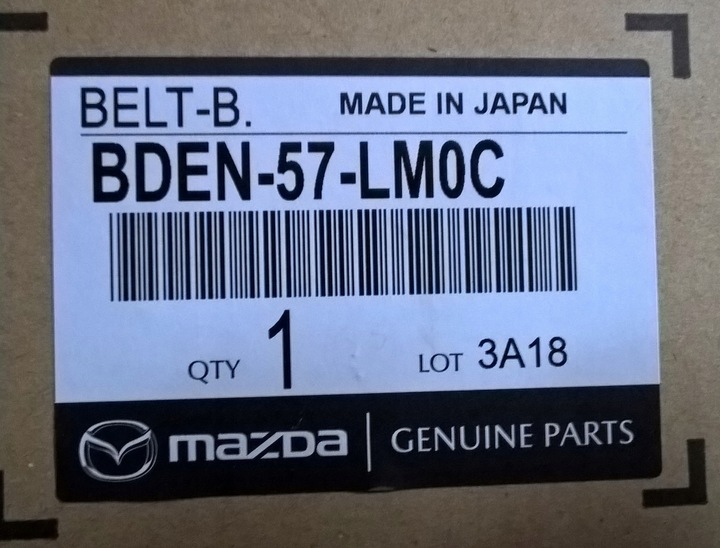 фото №11, Mazda 3 iv bp 2018- pas безпеки праві зад оригінальний номер eu jtb3969602r bden rh