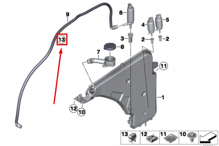 фото №7, Bmw 4 gran купе f36 клипса кабельный 6113 новый оригинальный 8350836