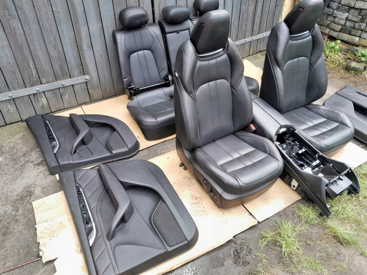 фото №8, Комплект сидінь maserati levante червона nić