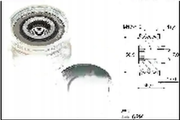 фото №1, Сцепление генератора колесо ременное 535 0358 10 ina