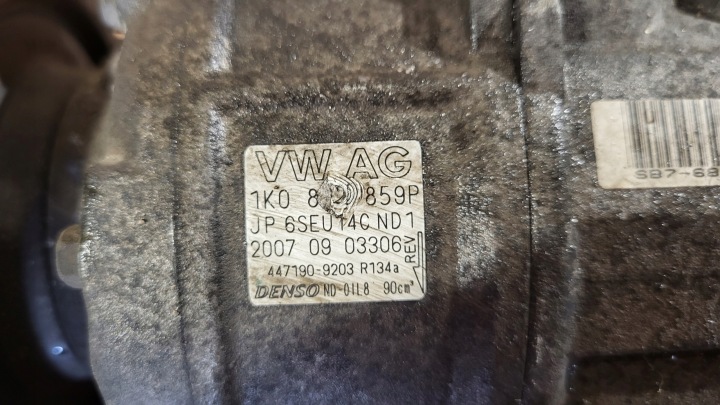 фото №5, Компресор кондиціонера vw passat b6 05- 1,8 tsi 1k0820859p