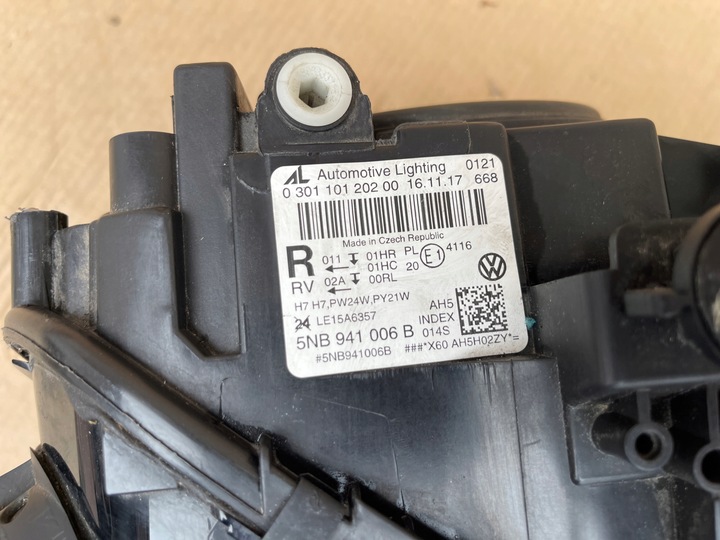 фото №6, Vw tiguan ii 5nb лампа передня права звичайна