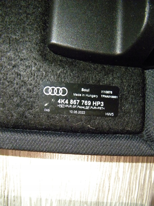 фото №8, Комплект 2x идеальная полка багажника audi q8 e-tron etron sportback fv