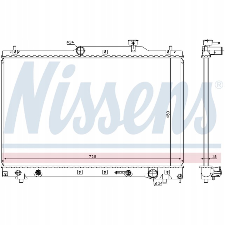 фото №1, Радиаторов воды toyota previa ii 00-06 2.4