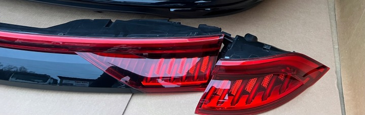 фото №8, Audi q8 4m8 s-line ly9t комплектний зад лампи matrix бампер кришка вихлоп