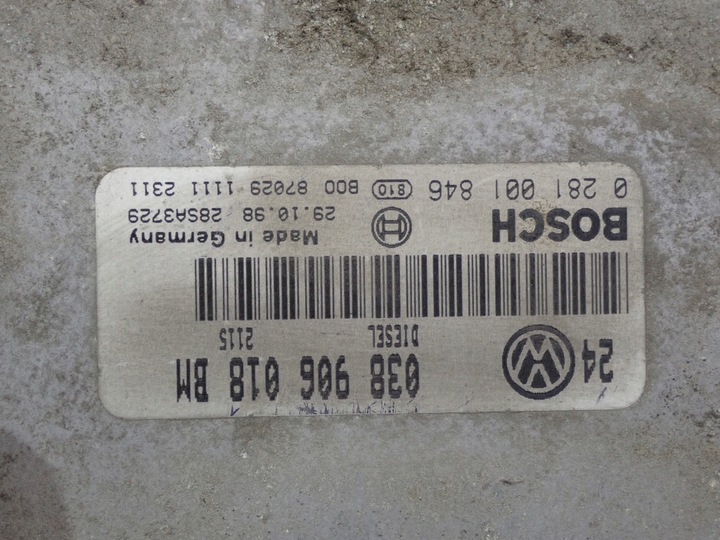 фото №6, Vw golf iv 97-06 1.9 tdi комп'ютер двигуна 038906018bm 0281001846
