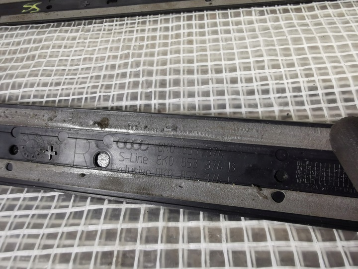 фото №9, Audi a4 b8 08-15 8k0 s-line планка порогова ліва права 4 штуки накладки