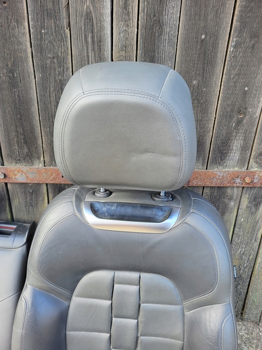 фото №9, Сидіння шкіра чорна комплект диван citroen ds5 11-15 підігрів електричні