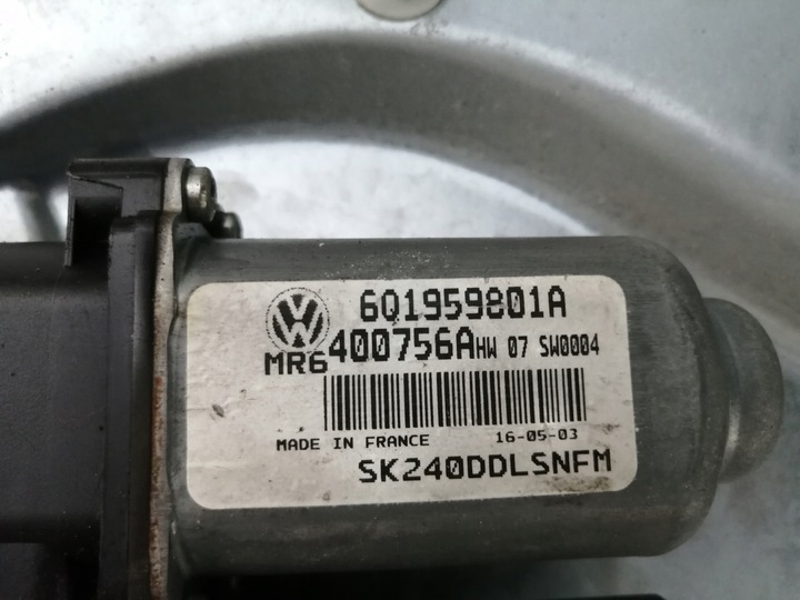 фото №6, Механизм стёкла левый перед skoda fabia i