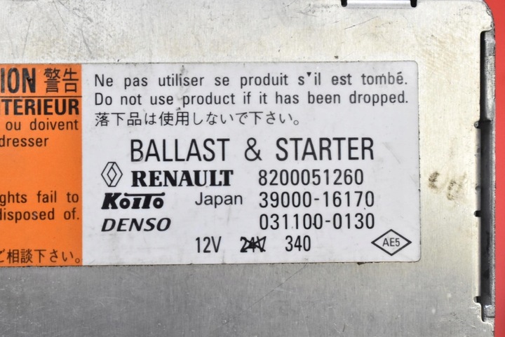 фото №7, Перетворювач ксенон ксенон ліва 8200051260 lexus es 330 4 iv xv30 3.3 v6