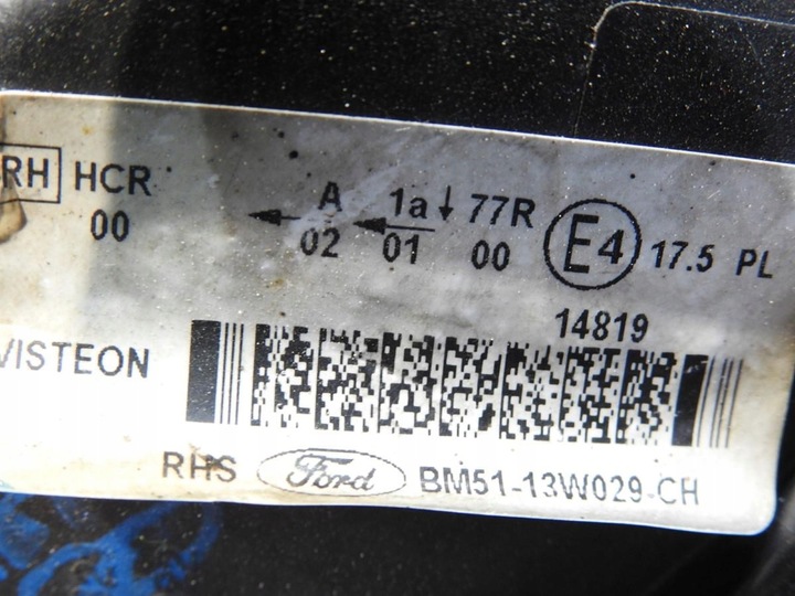 фото №7, Лампа правая передняя перед ford focus mk3 bm51-13w029-ch