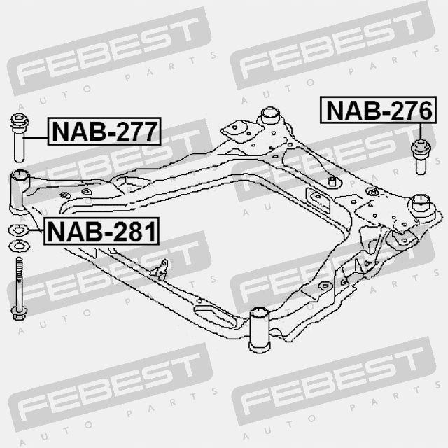 фото №11, Сайлентблок рами допоміжної переднє nissan qashqai j10e