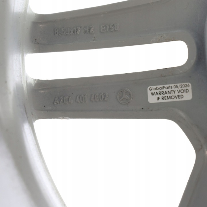 фото №12, Mercedes w204 алюминиевый диск amg 17" 8,5j a2044014602