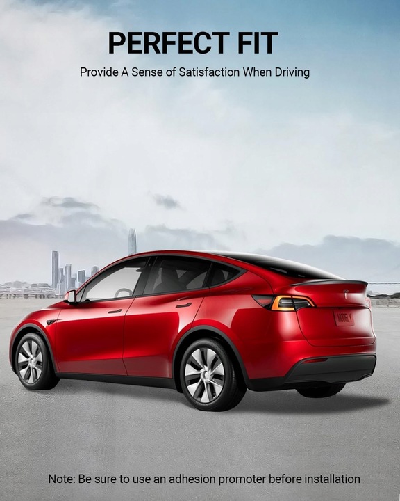 фото №8, Спойлер спойлер tesla модель y чорний блиск