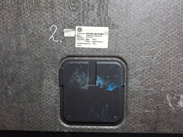 фото №12, Volkswagen passat b7 2011 покриття  підлога багажника 3c9863463m