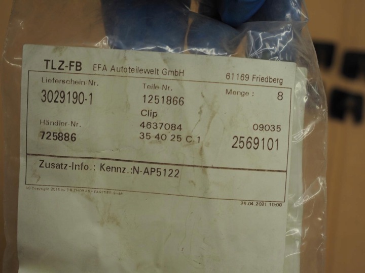 фото №12, Ford oem номер 1251866 clip, молдинг защитная