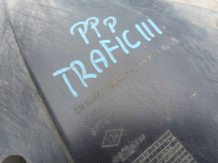 фото №6, Renault trafic iii vivaro підкрилок перед ліві 93867900 93867899