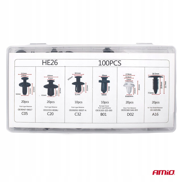 фото №15, Клипсы клипсы клипсы rozporowe автомобильные do обивка 100 szt прочный набор