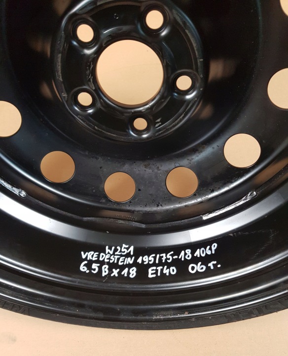 фото №8, Mercedes w251 докаточное колесо (докатка) запаска 6.5b x 18 et40